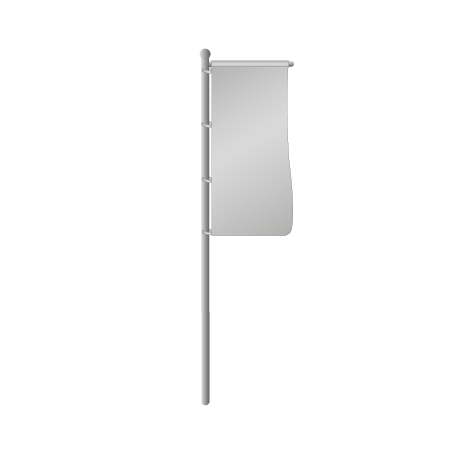 Hissflaggen mit Ausleger | B 120 cm x H 600 cm | einseitig bedruckt