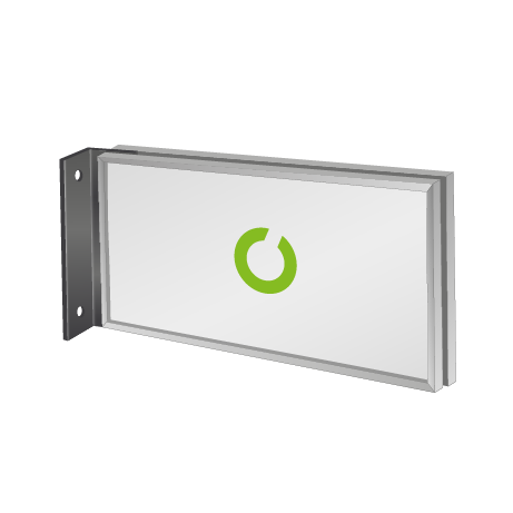 Fahnenschild | System Karlsruhe | 29,7 cm x 15 cm