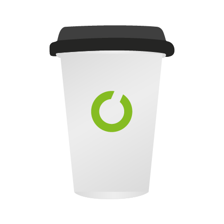 Pappbecher to Go BIO | 220 ml einwandig | rundum bedruckt